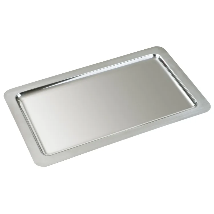Plateau de présentation, inox