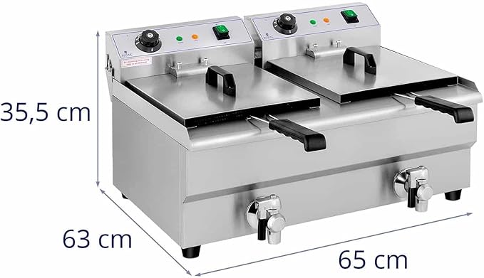 🍟 Friteuse double, 2 x 13 litres 🍟 LOC 360