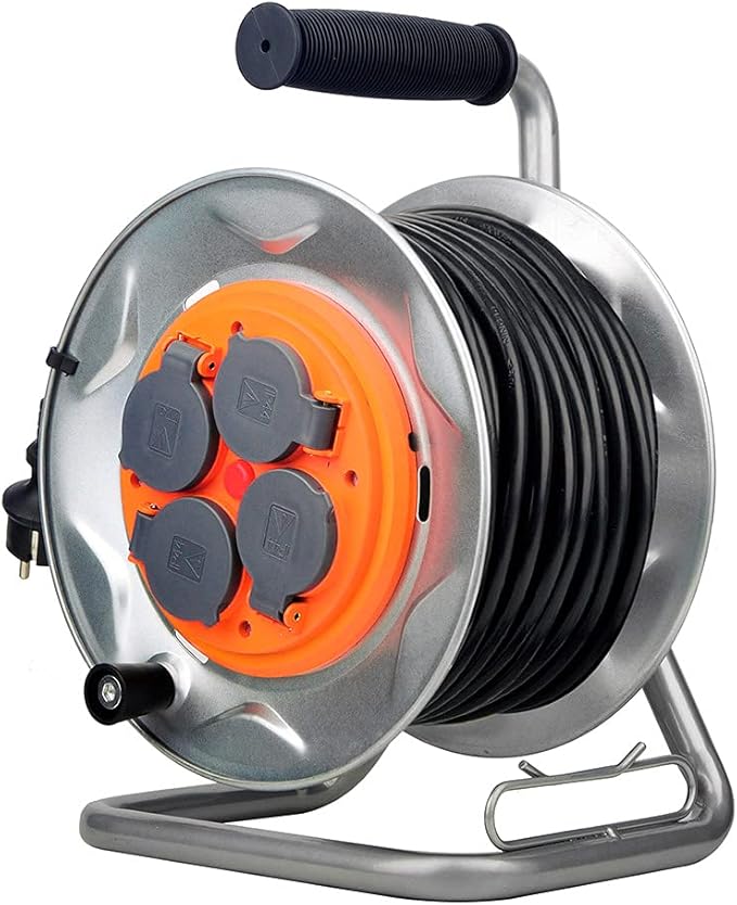 Location Enrouleur Électrique IP44 – 4 Prises 16A – 3G2,5mm² – 25m ⚡🔌