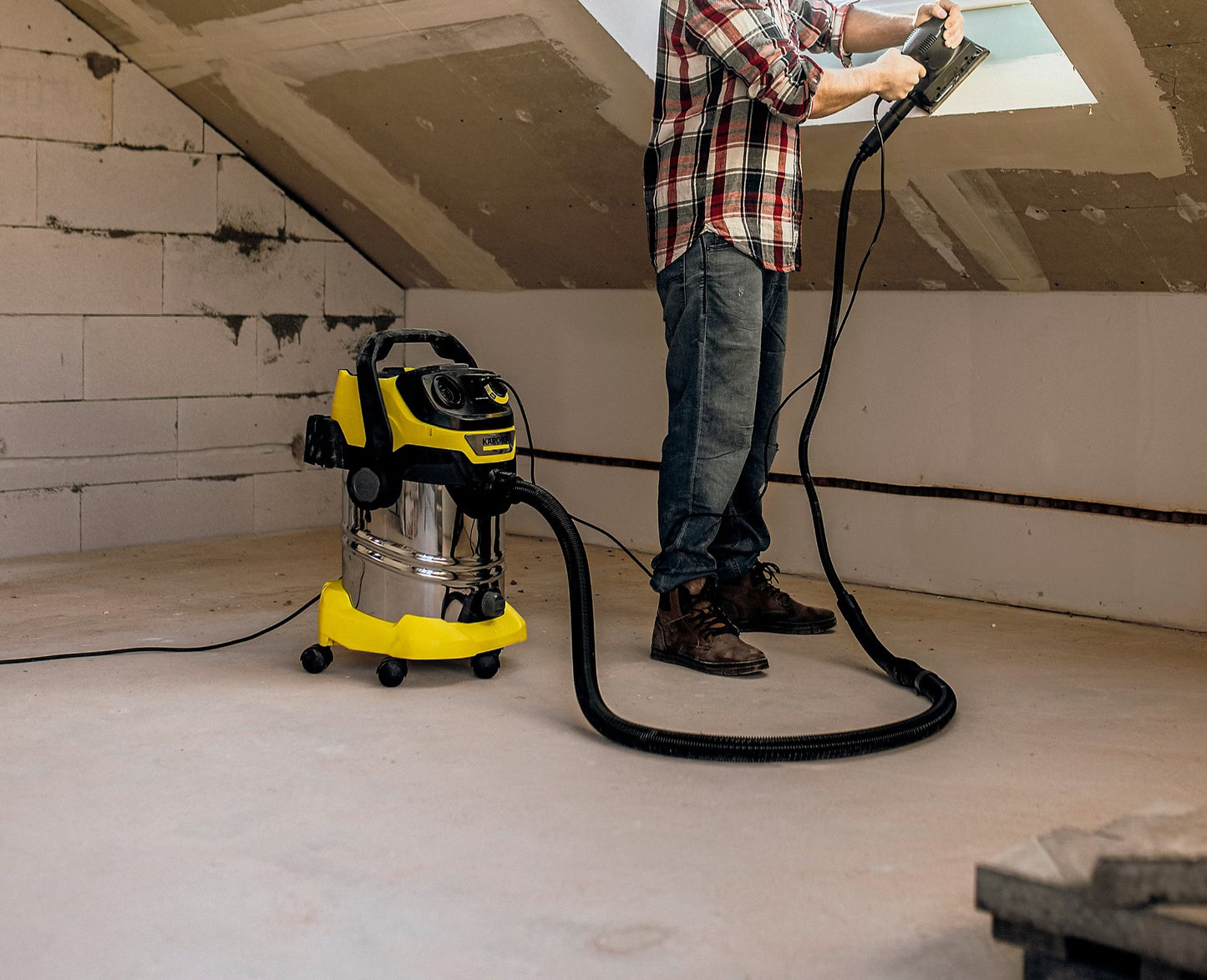 🧹 Location aspirateur de chantier Kärcher WD6 – Eau & poussières