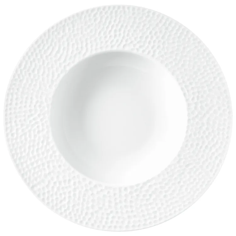 🍽️ Assiette creuse martelée, 23 cm / 26 cl✨
