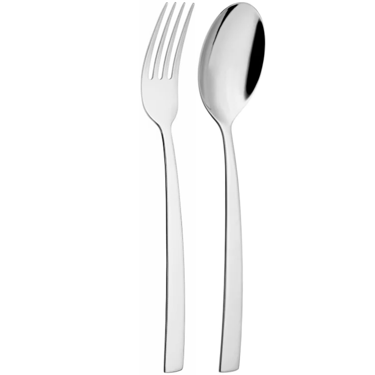 🥄🍴 Cuillère et Fourchette de Service – 25 cm